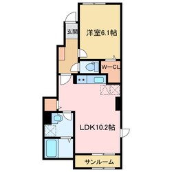 ロカルモラン　Bの物件間取画像